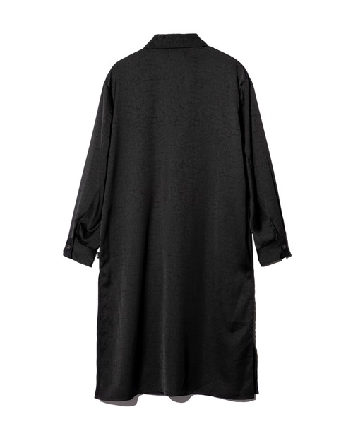 glamb（グラム）の「Extra Long Gown Shirt / エクストラロングシャツ（シャツ/ブラウス・メンズ・ブラック/イエロー・S/M/L）」の4枚目の写真
