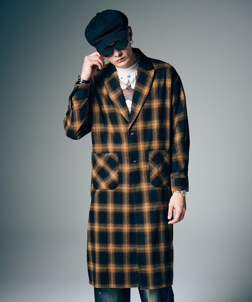 glamb（グラム）の「Extra Long Gown Shirt / エクストラロングシャツ（シャツ/ブラウス・メンズ・ブラック/イエロー・S/M/L）」の7枚目の写真