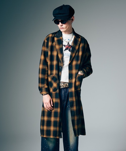 glamb（グラム）の「Extra Long Gown Shirt / エクストラロングシャツ（シャツ/ブラウス・メンズ・ブラック/イエロー・S/M/L）」の8枚目の写真