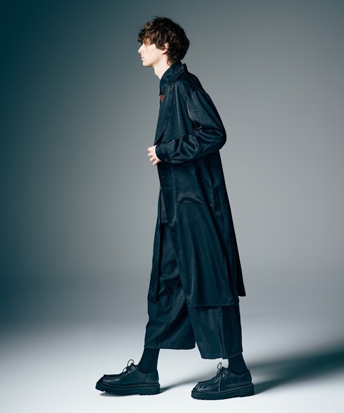 glamb（グラム）の「Extra Long Gown Shirt / エクストラロングシャツ（シャツ/ブラウス・メンズ・ブラック/イエロー・S/M/L）」の11枚目の写真