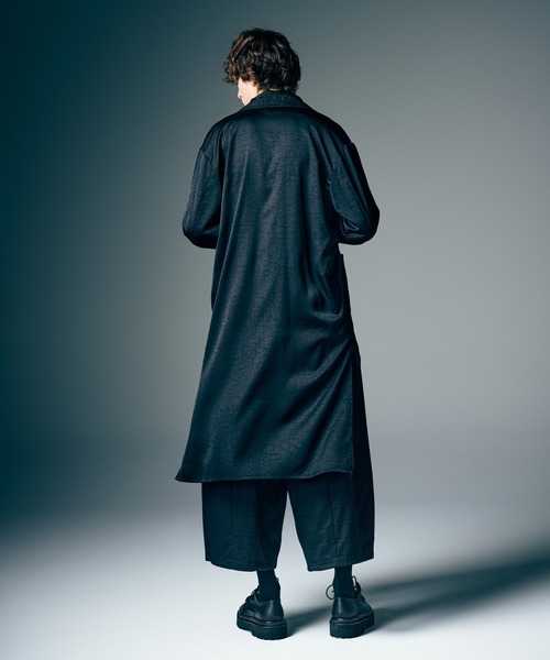 glamb（グラム）の「Extra Long Gown Shirt / エクストラロングシャツ（シャツ/ブラウス・メンズ・ブラック/イエロー・S/M/L）」の12枚目の写真