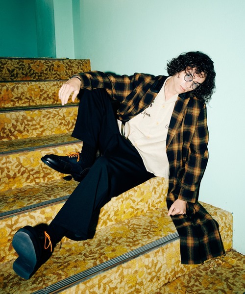 glamb（グラム）の「Extra Long Gown Shirt / エクストラロングシャツ（シャツ/ブラウス・メンズ・ブラック/イエロー・S/M/L）」の20枚目の写真