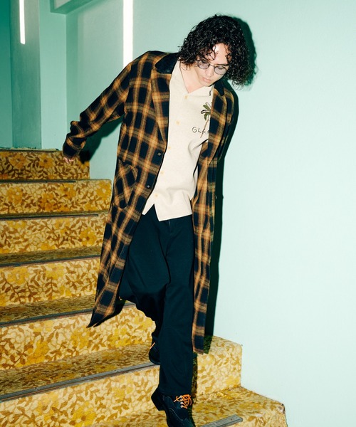 glamb（グラム）の「Extra Long Gown Shirt / エクストラロングシャツ（シャツ/ブラウス・メンズ・ブラック/イエロー・S/M/L）」の22枚目の写真