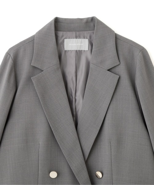 JILL by JILL STUART(ジルバイジルスチュアート)の「セットアップ対応ドライタッチフリルヘムジャケット(テーラードジャケット・レディース・モカ/ベージュ/グレー・FREE)」の10枚目の写真