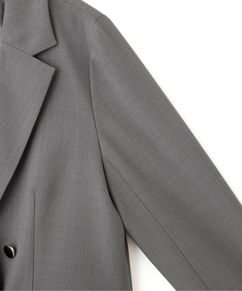 JILL by JILL STUART(ジルバイジルスチュアート)の「セットアップ対応ドライタッチフリルヘムジャケット(テーラードジャケット・レディース・モカ/ベージュ/グレー・FREE)」の11枚目の写真