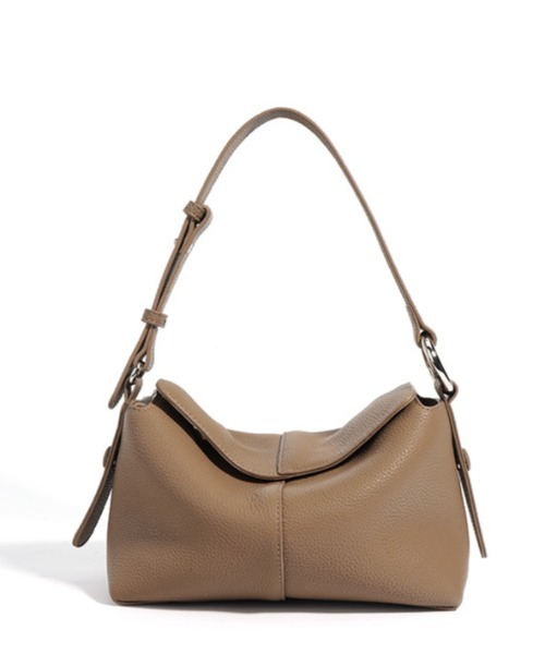 NiiNa(ニーナ)の「【 NiiNa / ニーナ 】高品質レザースクエアシルエットショルダーバッグ(長さ調整可能)(ショルダーバッグ・レディース・ホワイト/ブラウン/ダークブラウン/ブラック・FREE)」の14枚目の写真