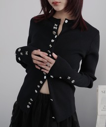 Ulysses | メニーボタンデザインリブニットカーディガン(カーディガン/ボレロ)