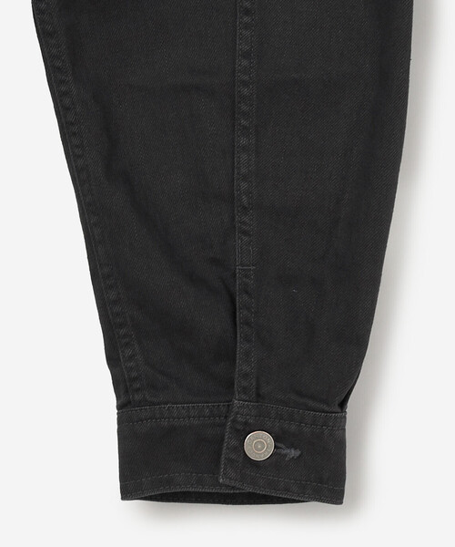 DANTON（ダントン）の「DANTON | ドリル カラーレスジャケット MEN（ノーカラージャケット・メンズ・ブラック・42/40）」の5枚目の写真