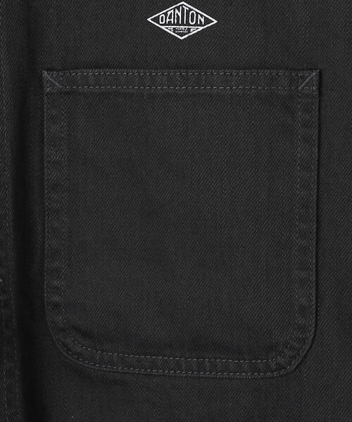 DANTON（ダントン）の「DANTON | ドリル カラーレスジャケット MEN（ノーカラージャケット・メンズ・ブラック・42/40）」の13枚目の写真