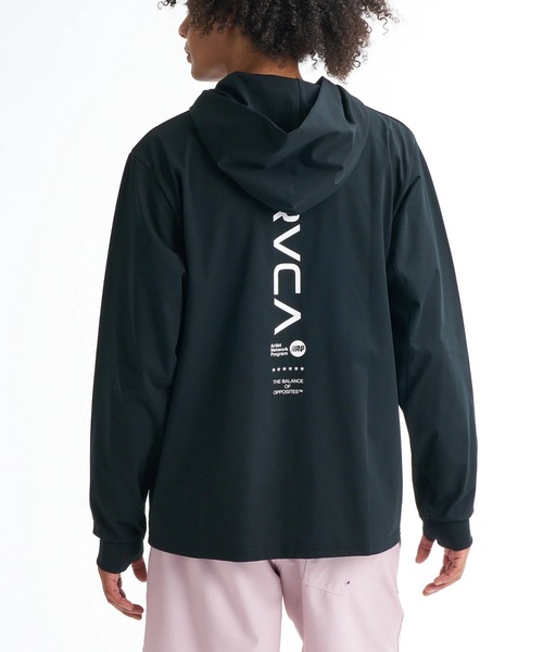 RVCA(ルーカ)の「RVCA メンズ STRAIGHT WAY SFHD 長袖サーフTシャツ 【2026年春夏モデル】/ルーカ吸水速乾UPF50+4WAYストレッチサーフT(ラッシュガード・水着)(Tシャツ/カットソー・メンズ・ダークブルー/ホワイト/グレー/ブラック・X-LARGE/LARGE/SMALL/MEDIUM)」の12枚目の写真