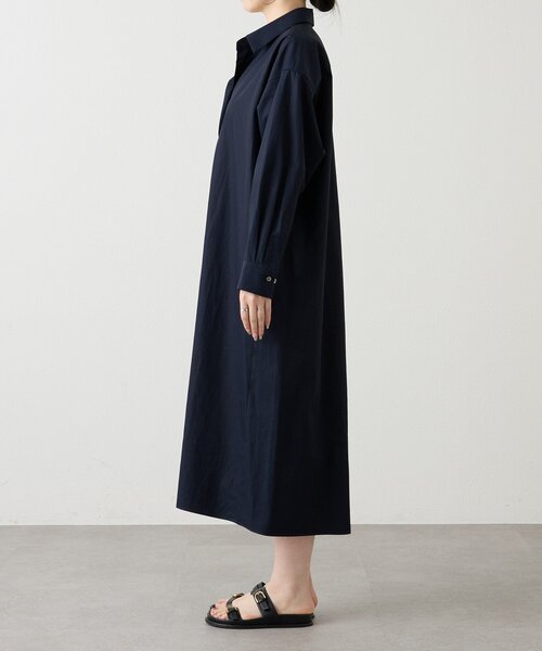 russet(ラシット)の「シャツドレス(ワンピース・レディース・アイボリー/ネイビー・FREE)」の10枚目の写真