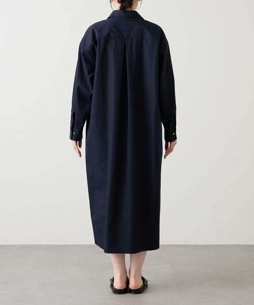 russet(ラシット)の「シャツドレス(ワンピース・レディース・アイボリー/ネイビー・FREE)」の11枚目の写真