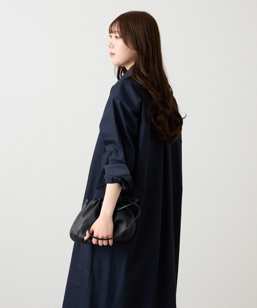 russet(ラシット)の「シャツドレス(ワンピース・レディース・アイボリー/ネイビー・FREE)」の22枚目の写真