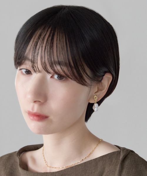 ciite'（シーテ）の「シリコン付 デザインパール イヤリング（両耳用）（イヤリング・レディース・シルバー/ゴールド・FREE）」の3枚目の写真