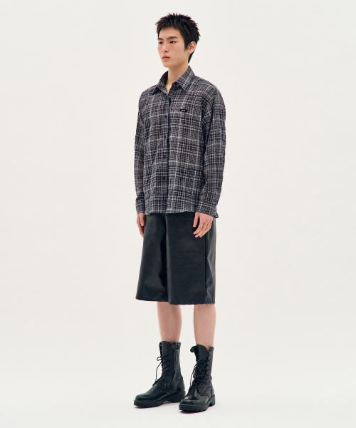PROCESS(プロセス)の「Tatan Urban Check Shirt - Black(シャツ/ブラウス・メンズ・ブラック・FREE)」の2枚目の写真