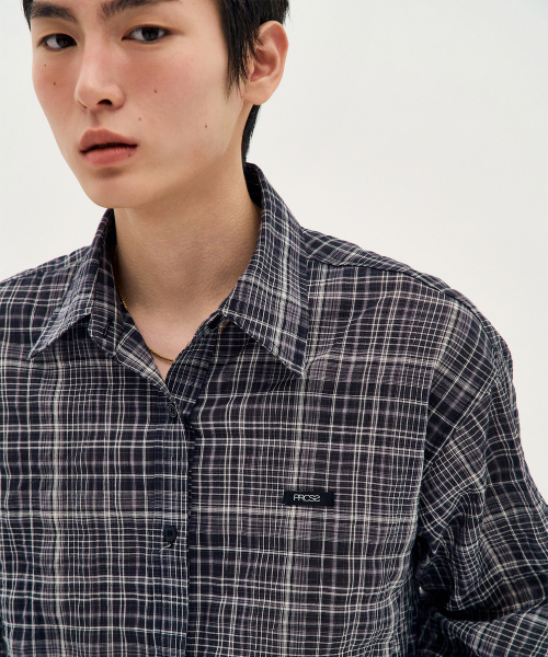 PROCESS(プロセス)の「Tatan Urban Check Shirt - Black(シャツ/ブラウス・メンズ・ブラック・FREE)」の5枚目の写真