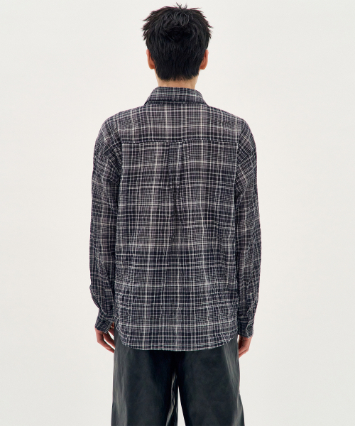 PROCESS(プロセス)の「Tatan Urban Check Shirt - Black(シャツ/ブラウス・メンズ・ブラック・FREE)」の6枚目の写真