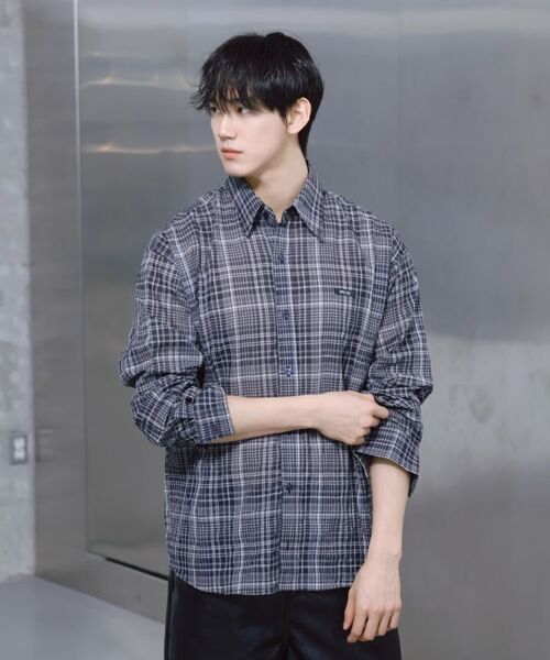 PROCESS(プロセス)の「Tatan Urban Check Shirt - Black(シャツ/ブラウス・メンズ・ブラック・FREE)」の12枚目の写真