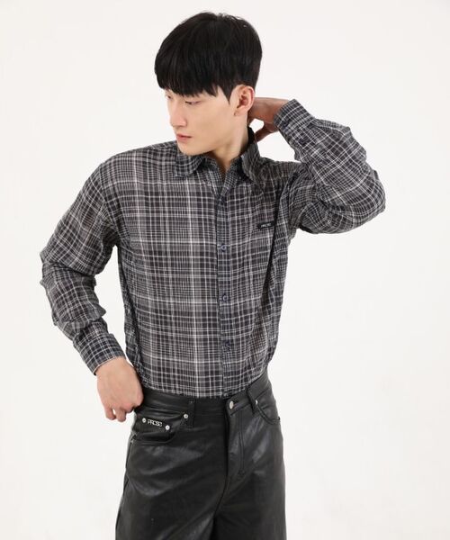 PROCESS(プロセス)の「Tatan Urban Check Shirt - Black(シャツ/ブラウス・メンズ・ブラック・FREE)」の14枚目の写真