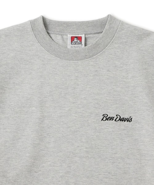 BEN DAVIS（ベンデイビス）の「【BENDAVIS別注】ダンボールエンブロイダリクルーネック（スウェット・メンズ・ライトグレー/スミクロ/ホワイト系その他2・M/L/LL）」の18枚目の写真