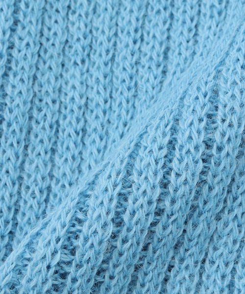 IENA（イエナ）の「KIJIMA TAKAYUKI/キジマ タカユキ ALPACA BEANIE ビーニー WEKNYY202B（ニットキャップ/ビーニー・レディース・ブラック/ブルー系その他・FREE）」の8枚目の写真