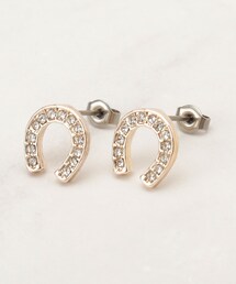 grove（グローブ）の「【HORSESHOEシリーズ】キラキラビジューホースシューピアス（ピアス（両耳用））」