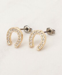 grove（グローブ）の「【HORSESHOEシリーズ】キラキラビジューホースシューピアス（ピアス（両耳用））」