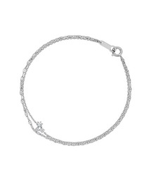 4℃（ヨンドシー）の「【3月誕生石】シルバー アクアマリン 3石 ブレスレット（ブレスレット）」