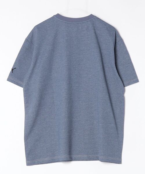 PUMA(プーマ)の「プーマ PUMA ESS ELEVATED デニム ライク SS Tシャツ(Tシャツ/カットソー・メンズ・ブラック/ネイビー/ブルー・S/M/L/LL/3L)」の4枚目の写真