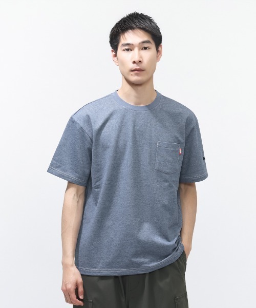 PUMA(プーマ)の「プーマ PUMA ESS ELEVATED デニム ライク SS Tシャツ(Tシャツ/カットソー・メンズ・ブラック/ネイビー/ブルー・S/M/L/LL/3L)」の3枚目の写真