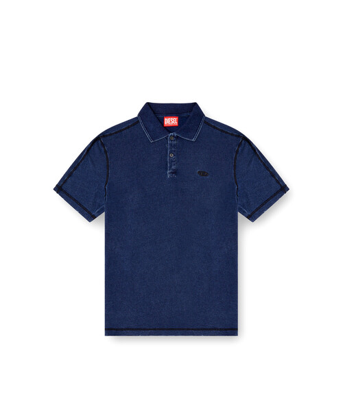 DIESEL（ディーゼル）の「メンズ ポロシャツ T-SWIND-NEW（ポロシャツ・メンズ・ブルー系その他・XX-LARGE/LARGE/MEDIUM/X-LARGE/SMALL）」の4枚目の写真