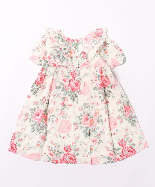 Cath Kidston(キャスキッドソン)の「キッズ フリルワンピース Hackney Rose(ワンピース・キッズ・ピンク・122/110/98)」の12枚目の写真