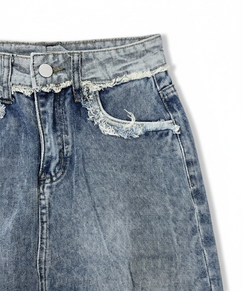 NANEA(ナネア)の「デニムミニスカート インパン付き(デニムスカート・レディース・ブルー・SMALL/MEDIUM)」の6枚目の写真