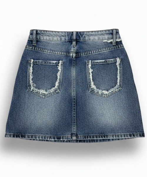 NANEA(ナネア)の「デニムミニスカート インパン付き(デニムスカート・レディース・ブルー・SMALL/MEDIUM)」の3枚目の写真