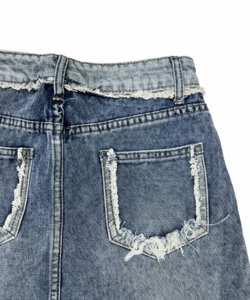 NANEA(ナネア)の「デニムミニスカート インパン付き(デニムスカート・レディース・ブルー・SMALL/MEDIUM)」の8枚目の写真