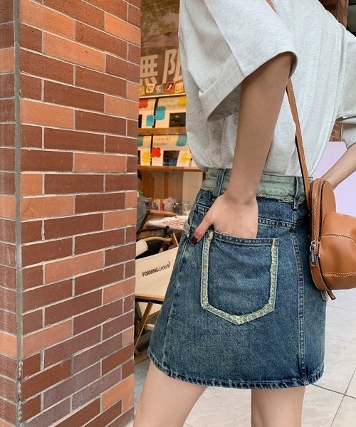 NANEA(ナネア)の「デニムミニスカート インパン付き(デニムスカート・レディース・ブルー・SMALL/MEDIUM)」の19枚目の写真