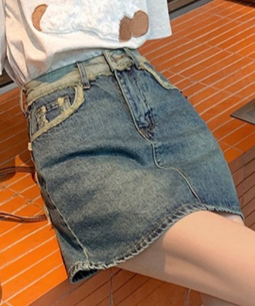 NANEA(ナネア)の「デニムミニスカート インパン付き(デニムスカート・レディース・ブルー・SMALL/MEDIUM)」の22枚目の写真