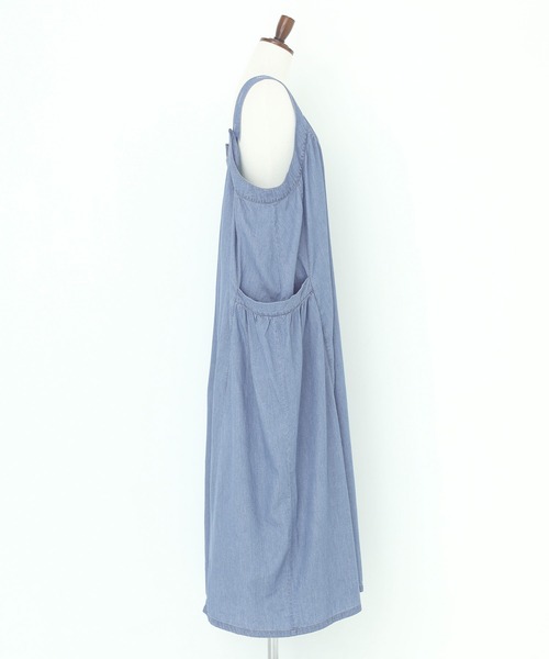 n'OrLABEL（ノアールレーベル）の「『たっぷりフレアデニムジャンスカ』（ジャンパースカート・レディース・ブルー・FREE）」の3枚目の写真