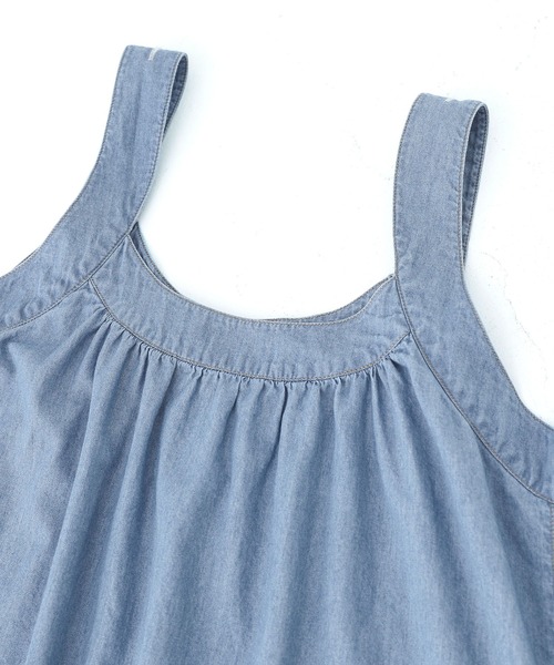 n'OrLABEL（ノアールレーベル）の「『たっぷりフレアデニムジャンスカ』（ジャンパースカート・レディース・ブルー・FREE）」の6枚目の写真