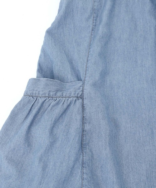 n'OrLABEL（ノアールレーベル）の「『たっぷりフレアデニムジャンスカ』（ジャンパースカート・レディース・ブルー・FREE）」の7枚目の写真