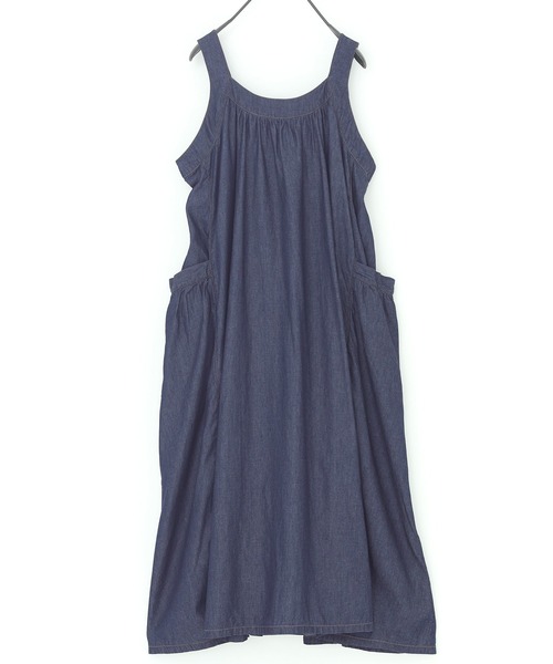 n'OrLABEL（ノアールレーベル）の「『たっぷりフレアデニムジャンスカ』（ジャンパースカート・レディース・ブルー・FREE）」の10枚目の写真