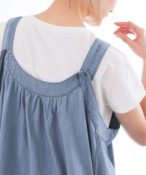 n'OrLABEL（ノアールレーベル）の「『たっぷりフレアデニムジャンスカ』（ジャンパースカート・レディース・ブルー・FREE）」の17枚目の写真