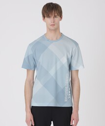 BLACK LABEL CRESTBRIDGE（ブラックレーベル・クレストブリッジ）の「【BLACK lab.】バイアスクレストブリッジチェックTシャツ（Tシャツ/カットソー）」