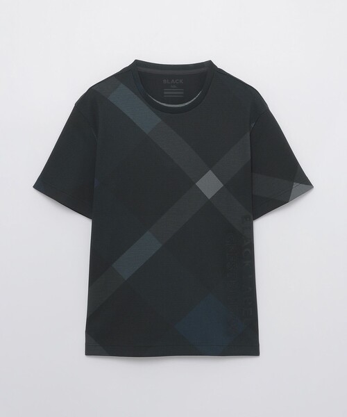 BLACK LABEL CRESTBRIDGE（ブラックレーベル・クレストブリッジ）の「【BLACK lab.】バイアスクレストブリッジチェックTシャツ（Tシャツ/カットソー・メンズ・ブルー系その他2/ホワイト系その他/ブラック・L/M/XL）」の7枚目の写真