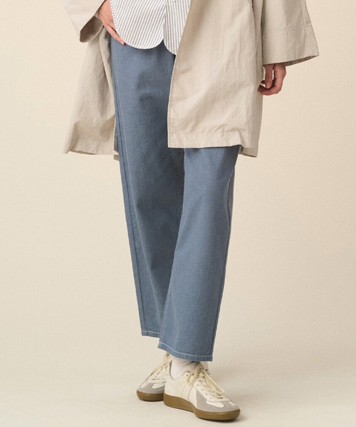 DANTON(ダントン)の「Women's Color Denim Easy Pants(デニムパンツ・レディース・ダークインディゴブルー/チャコール/ピンク系その他/アイボリー/ブルー・38/36)」の4枚目の写真