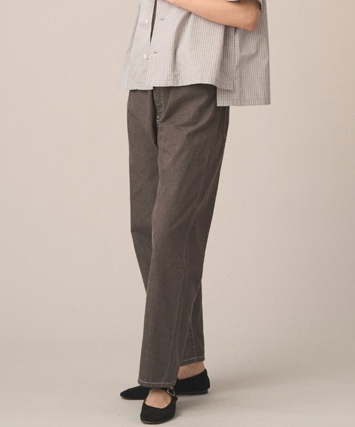 DANTON(ダントン)の「Women's Color Denim Easy Pants(デニムパンツ・レディース・ダークインディゴブルー/チャコール/ピンク系その他/アイボリー/ブルー・38/36)」の3枚目の写真