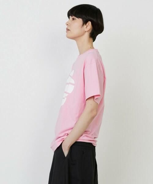 FRAPBOIS PARK（フラボアパーク）の「パークマークT（Tシャツ/カットソー・レディース・ライトブルー/ホワイト/レッド・1/2）」の4枚目の写真