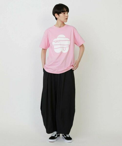 FRAPBOIS PARK（フラボアパーク）の「パークマークT（Tシャツ/カットソー・レディース・ライトブルー/ホワイト/レッド・1/2）」の7枚目の写真