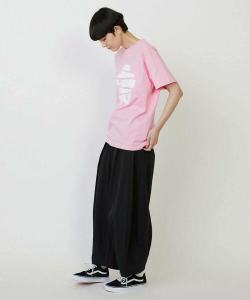 FRAPBOIS PARK（フラボアパーク）の「パークマークT（Tシャツ/カットソー・レディース・ライトブルー/ホワイト/レッド・1/2）」の8枚目の写真