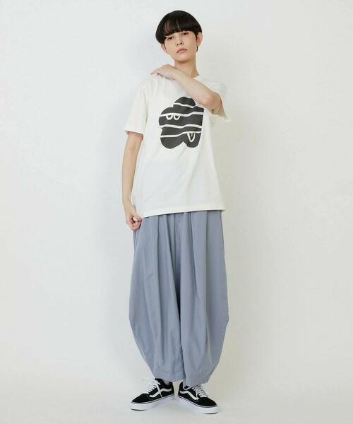 FRAPBOIS PARK（フラボアパーク）の「パークマークT（Tシャツ/カットソー・レディース・ライトブルー/ホワイト/レッド・1/2）」の11枚目の写真